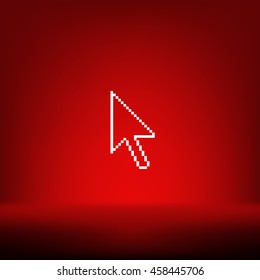 Vector arrow cursor stock icon illustration design