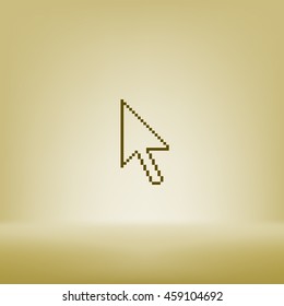 Vector arrow cursor stock icon illustration design