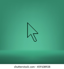 Vector arrow cursor stock icon illustration design