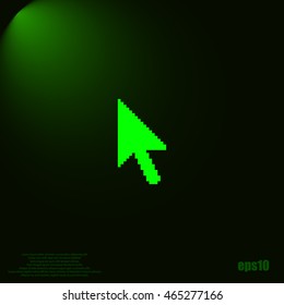 Vector arrow cursor stock icon illustration design