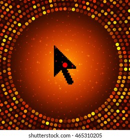 Vector arrow cursor stock icon illustration design