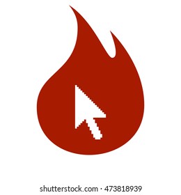 Vector arrow cursor stock icon illustration design