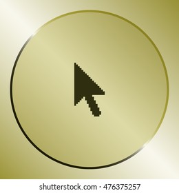 Vector arrow cursor stock icon illustration design