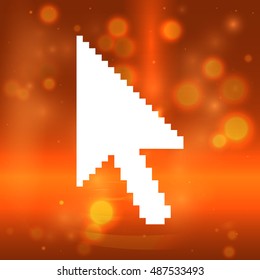 Vector arrow cursor stock icon illustration design