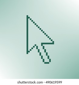 Vector arrow cursor stock icon illustration design