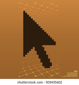 Vector arrow cursor stock icon illustration design