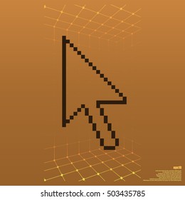 Vector arrow cursor stock icon illustration design