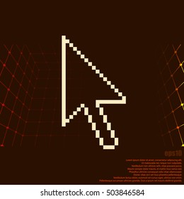 Vector arrow cursor stock icon illustration design