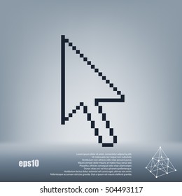 Vector arrow cursor stock icon illustration design