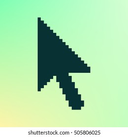 Vector arrow cursor stock icon illustration design