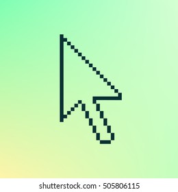 Vector arrow cursor stock icon illustration design