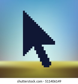 Vector arrow cursor stock icon illustration design