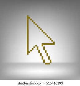 Vector arrow cursor stock icon illustration design
