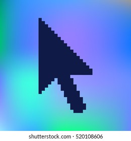 Vector arrow cursor stock icon illustration design