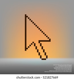 Vector arrow cursor stock icon illustration design