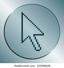 Vector arrow cursor stock icon illustration design