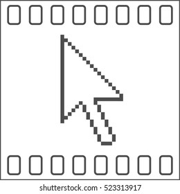 Vector arrow cursor stock icon illustration design