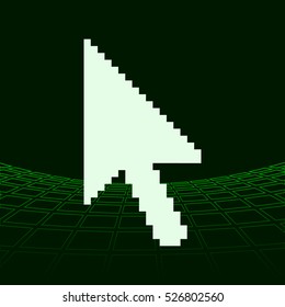 Vector arrow cursor stock icon illustration design