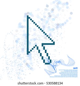 Vector arrow cursor stock icon illustration design
