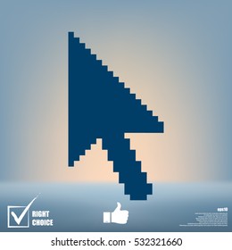 Vector arrow cursor stock icon illustration design