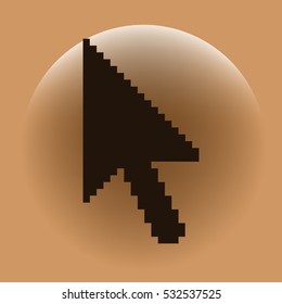 Vector arrow cursor stock icon illustration design