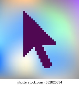 Vector arrow cursor stock icon illustration design