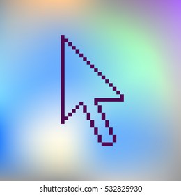Vector arrow cursor stock icon illustration design
