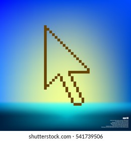 Vector arrow cursor stock icon illustration design