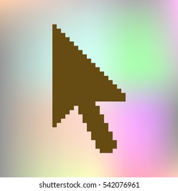 Vector arrow cursor stock icon illustration design