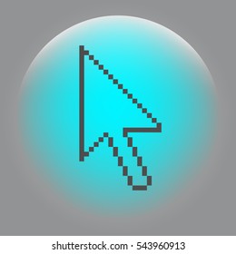 Vector arrow cursor stock icon illustration design