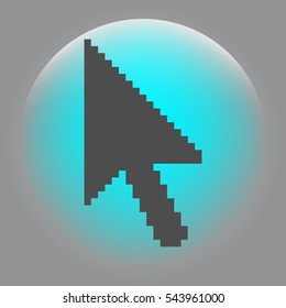 Vector arrow cursor stock icon illustration design