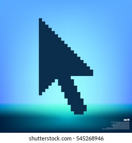 Vector arrow cursor stock icon illustration design