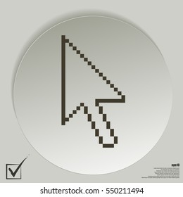 Vector arrow cursor stock icon illustration design
