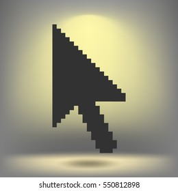 Vector arrow cursor stock icon illustration design