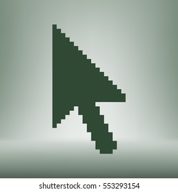 Vector arrow cursor stock icon illustration design