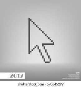 Vector arrow cursor stock icon illustration design