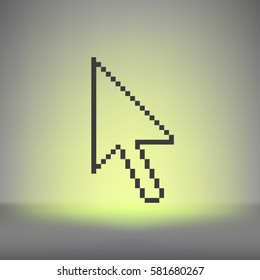 Vector arrow cursor stock icon illustration design