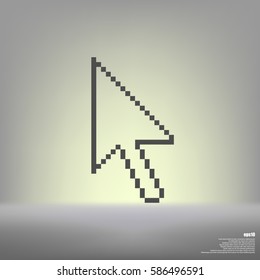 Vector arrow cursor stock icon illustration design