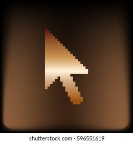 Vector arrow cursor stock icon illustration design