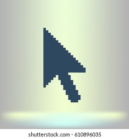 Vector arrow cursor stock icon illustration design