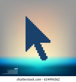 Vector arrow cursor stock icon illustration design