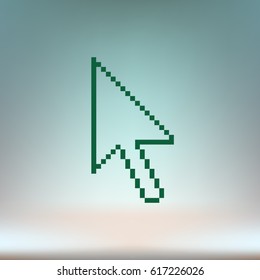 Vector arrow cursor stock icon illustration design