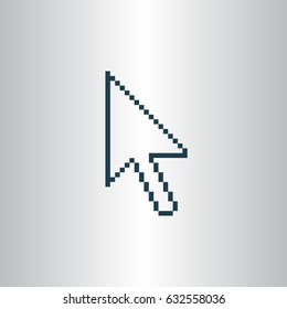 Vector arrow cursor stock icon illustration design