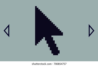 Vector arrow cursor stock icon illustration design