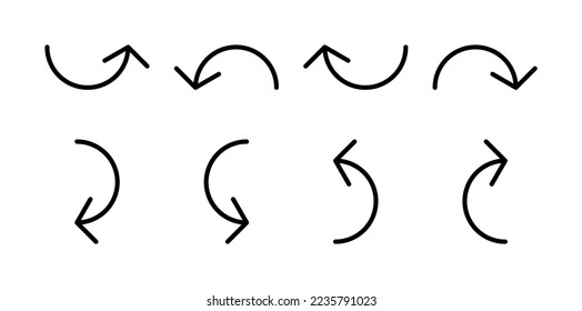 Diseño de flecha vectorial. Colección de flechas. Icono de flecha. Flecha vectorial.