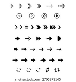 Vektorpfeil-Design-Illustrationssatz 09