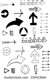 Vector Arrow Doodle Set Design