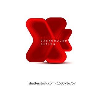 Vector arrow geometric banner created with blend color shapes effects. Trendy simple button, icon or business branding logo template, minimal style. Illustration For Wallpaper, Banner, Background