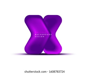 Banner geométrico de flecha vectorial creado con efectos de formas de color de mezcla. Botón sencillo de moda, icono o plantilla de logotipo de marca comercial, estilo mínimo. Ilustración De Fondo De Pantalla, Banner, Fondo