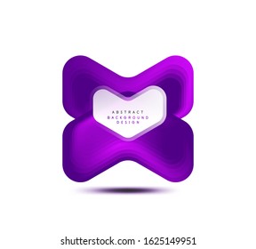 Banner geométrico de flecha vectorial creado con efectos de formas de color de mezcla. Botón sencillo de moda, icono o plantilla de logotipo de marca comercial, estilo mínimo. Ilustración De Fondo De Pantalla, Banner, Fondo